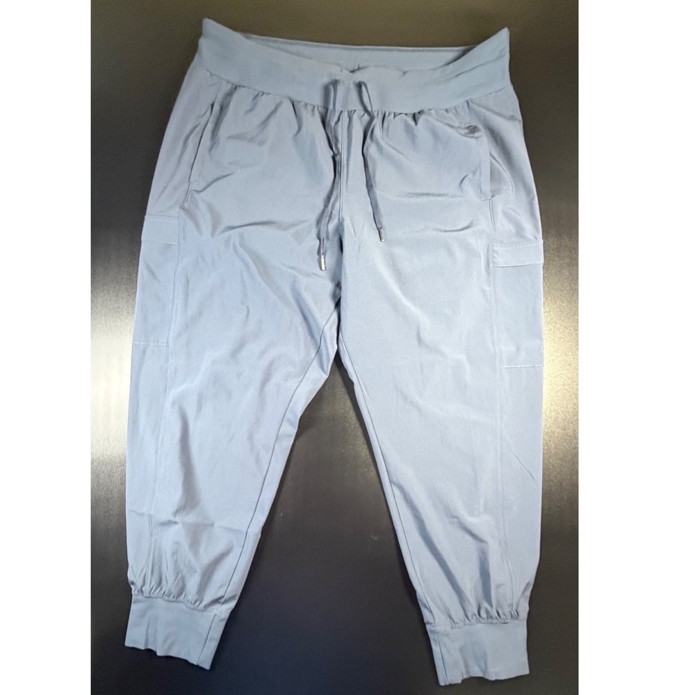 CALIA by Carrie Underwood Blue Cargo Joggers XL Women Activewear Pants K16